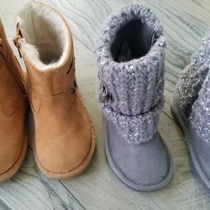 Toddler boots "just gray"
